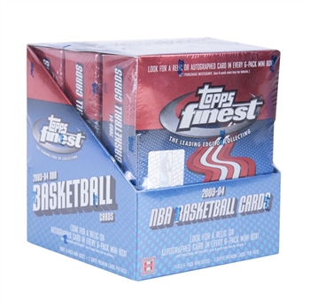 2003/04 Topps Finest Basketball Factory Sealed Hobby Box (18 Packs)